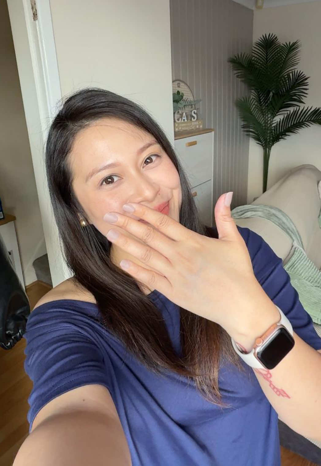 TikTok post by @syra.creates for Holy Gels. Caption reads: [...] Also non-negotiable apparently. 😂💅🏻....