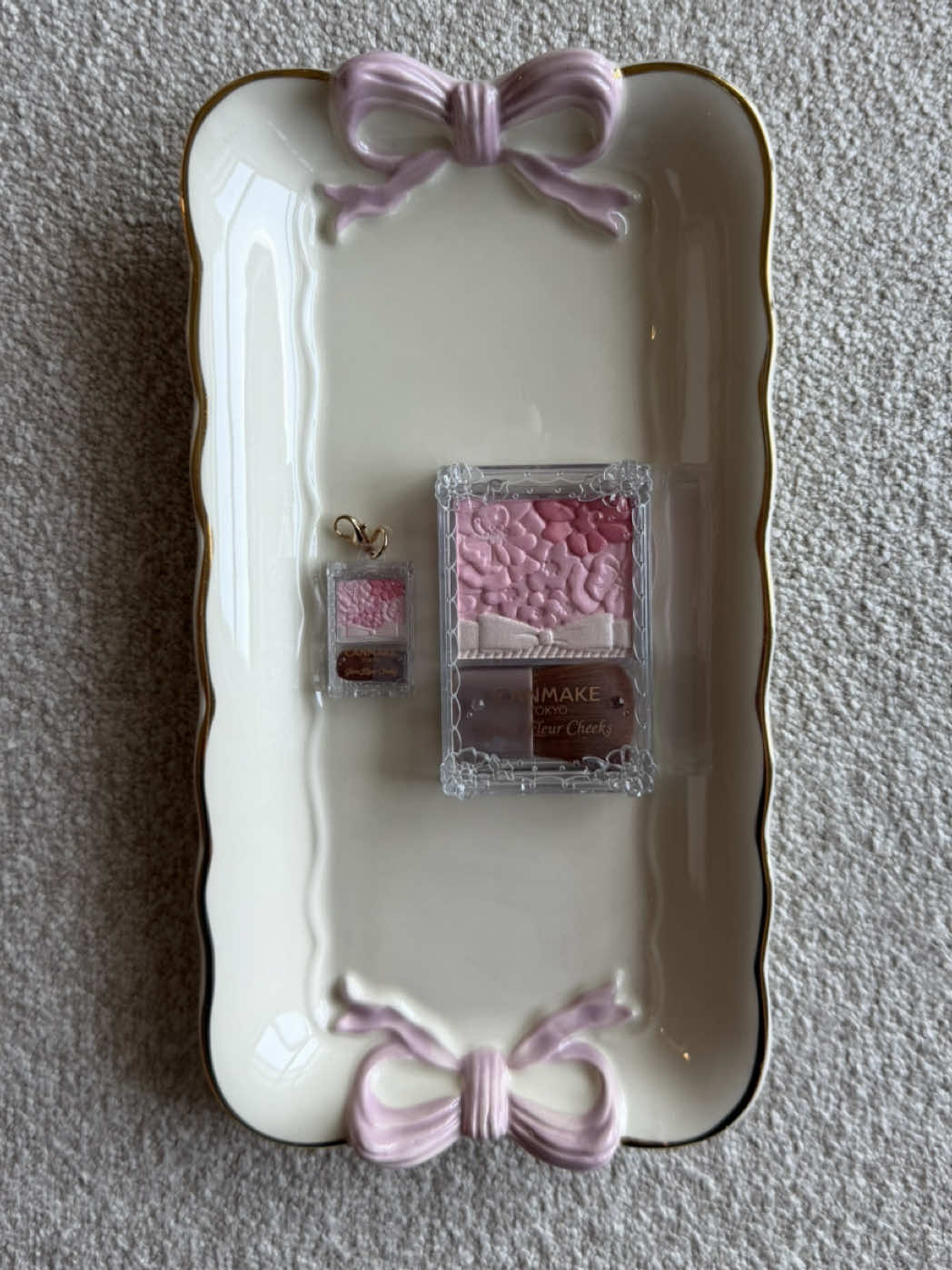 TikTok post by @pinkbyamina for CANMAKE USA. Caption reads: got some canmake blind boxes and ended up pulling....