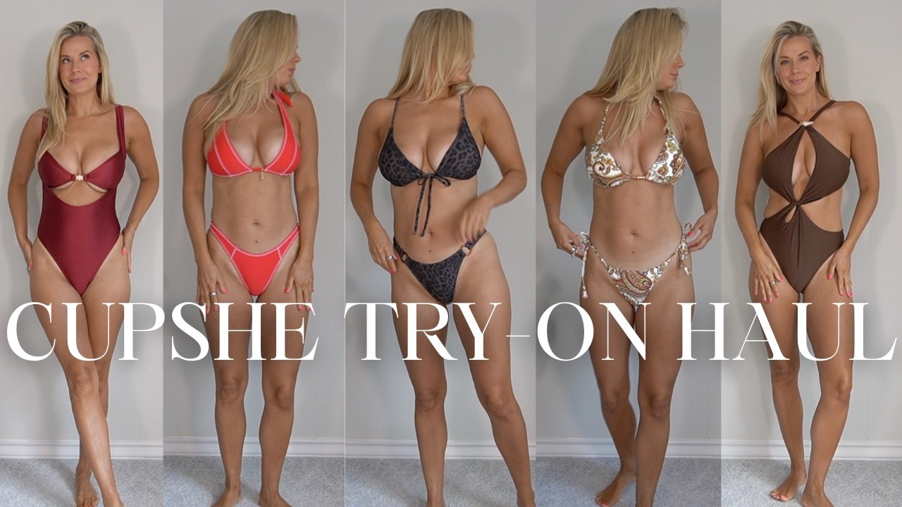 YouTube post by @KellysLife1 for Liquid I.V. Italia. Caption reads: CUPSHE TRY-ON HAUL | Summer Bikinis.