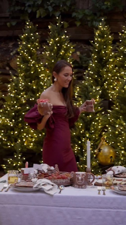 Instagram post by @khemric for Pottery Barn. Caption reads: It's time to set the table and gather our loved....