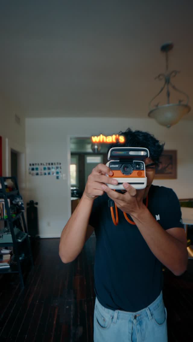 Instagram post by @itzsimon for Polaroid. Caption reads: This road trip means a lot to me, and I’ve been....