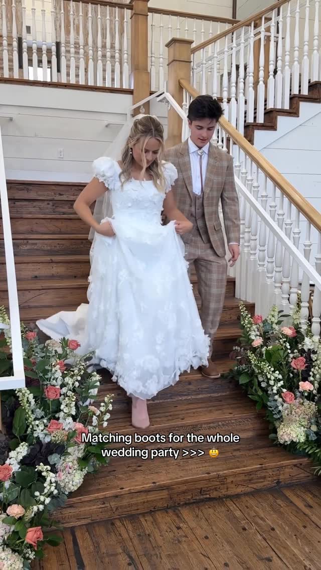 Instagram post by @brockandbostonofficial for Boot Barn. Caption reads: We had our initials branded on the boots! This is....