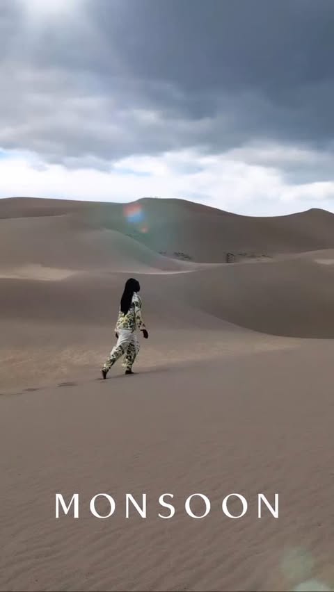 Instagram post by @euniceolumide for Monsoon. Caption reads: Whether you're after sequins, velvet, sparkly....