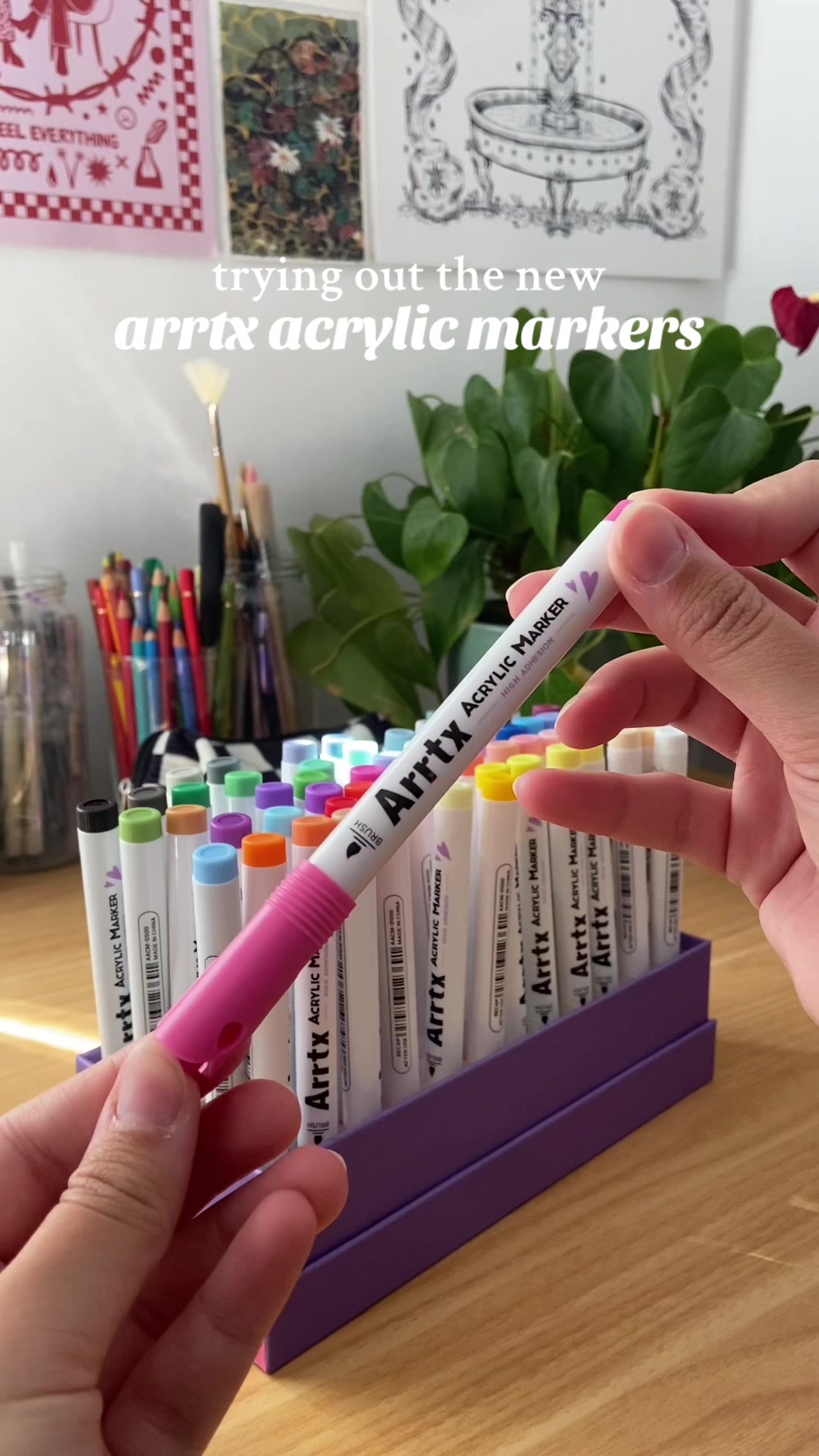 TikTok post by @winteralar for Arrtx. Caption reads: [...] markers I have used so far! 🫶🏻😭✨🥺 @Arrtx....