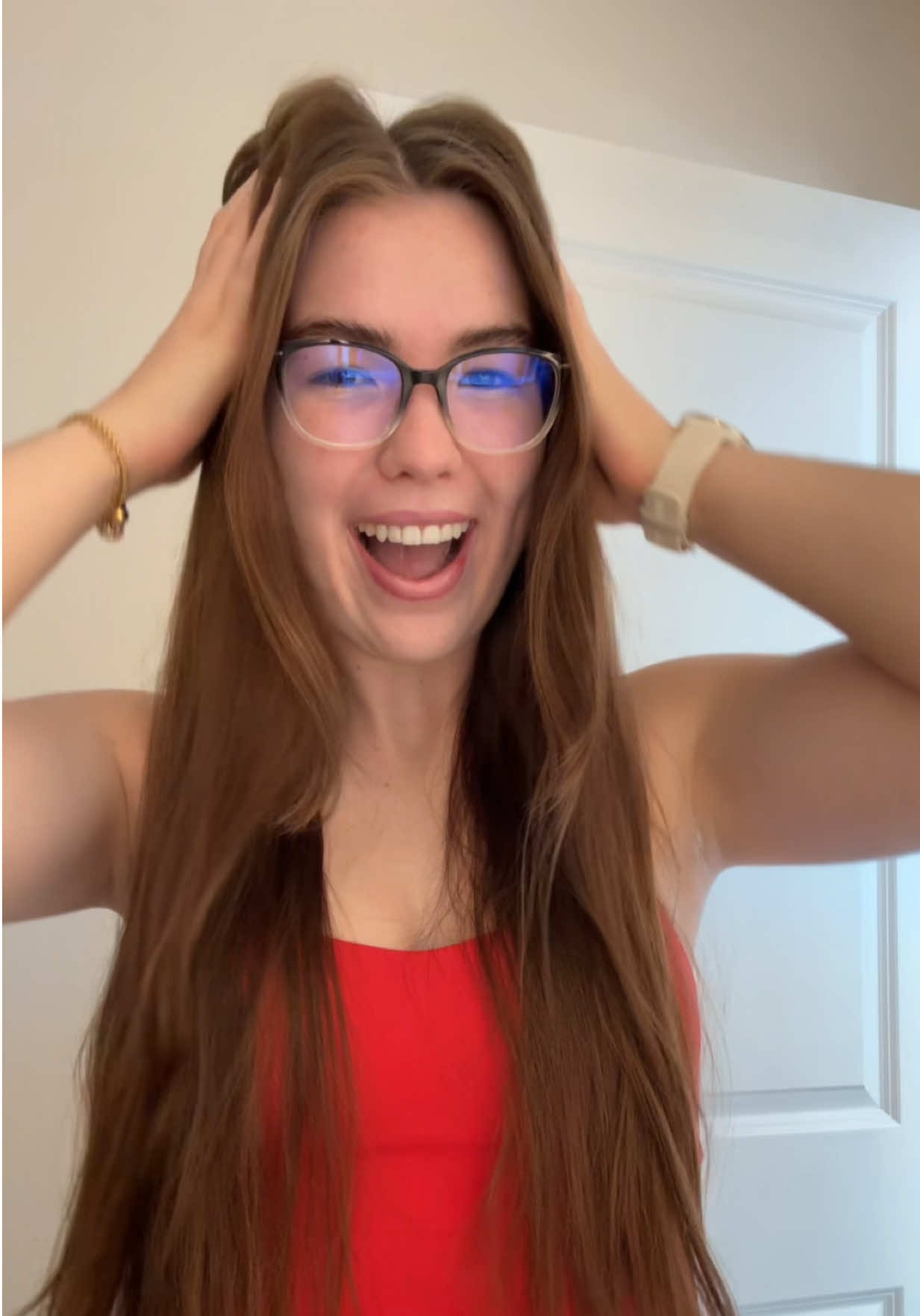 TikTok post by @maddielifts for Luseta Beauty. Caption reads: @Luseta Beauty #hair.