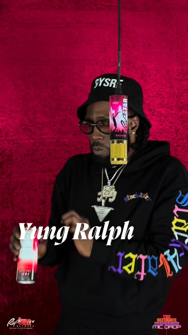 Instagram post by @juugmanent for Rapstar Energy. Caption reads: [...] aka YUNG RALPH powered by....