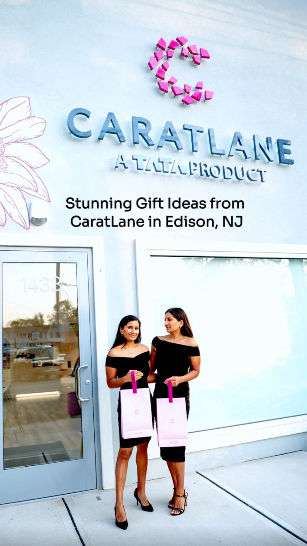 Instagram post by @twinspirationalparties for CaratLane. Caption reads: We’re in our bloom era and the Tulip and Lotus....