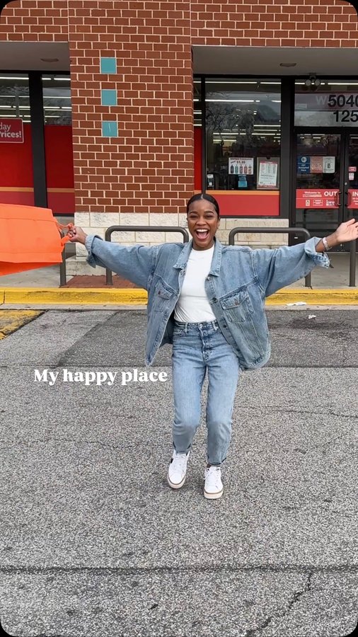 Instagram post by @itsebonybradley for Family Dollar. Caption reads: #ad Building an Easter basket has never felt so....