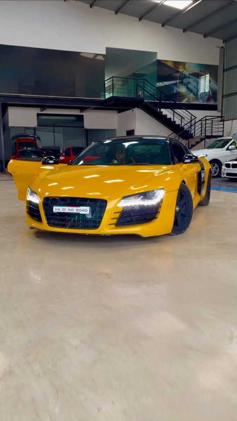 Instagram post by an influencer for Castrol Drive IN. Caption reads: This is a very loud Audi R8 and I love it.....