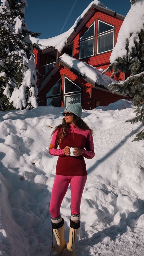 Instagram post by @holyshitthatsgood for Smartwool. Caption reads: staying warm while outside during winter is KEY to....