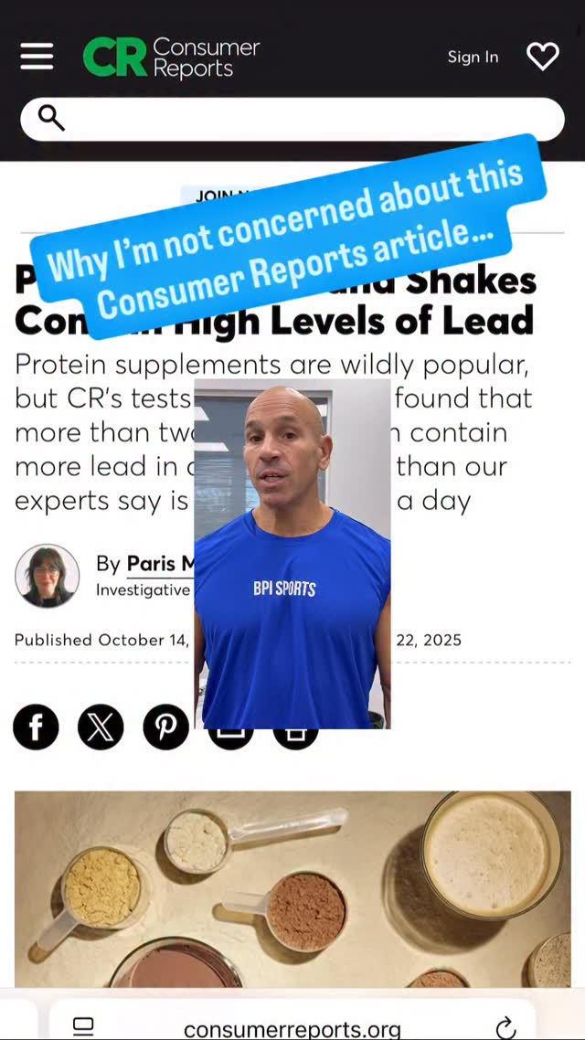 Instagram post by @chrismac_365 for BPI Sports. Caption reads: As a hyper-consumer of @bpisports_official....