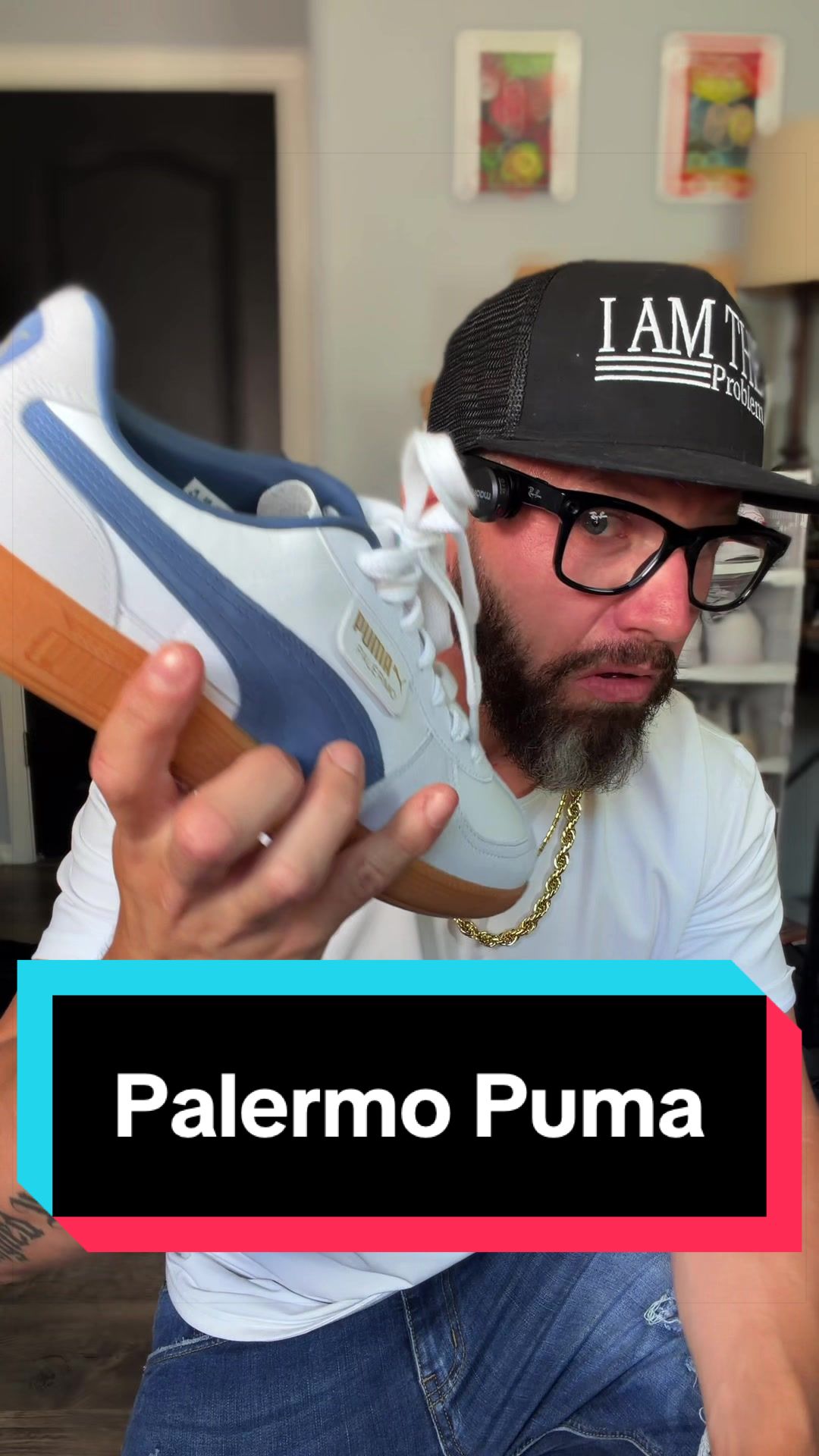 TikTok post by @tyler_abq for SHOEBACCA.COM. Caption reads: @SHOEBACCA puma comfortable sneakers....