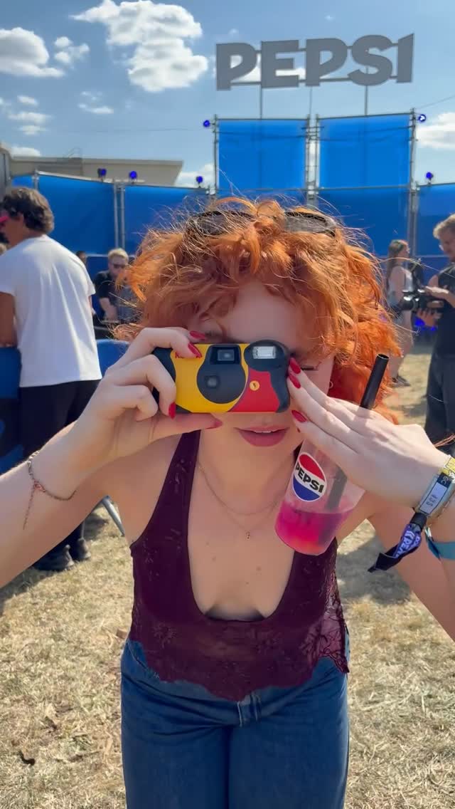 Instagram post by @_bettydouglas_ for Pepsi NL. Caption reads: How could I possibly compete with this many fun....