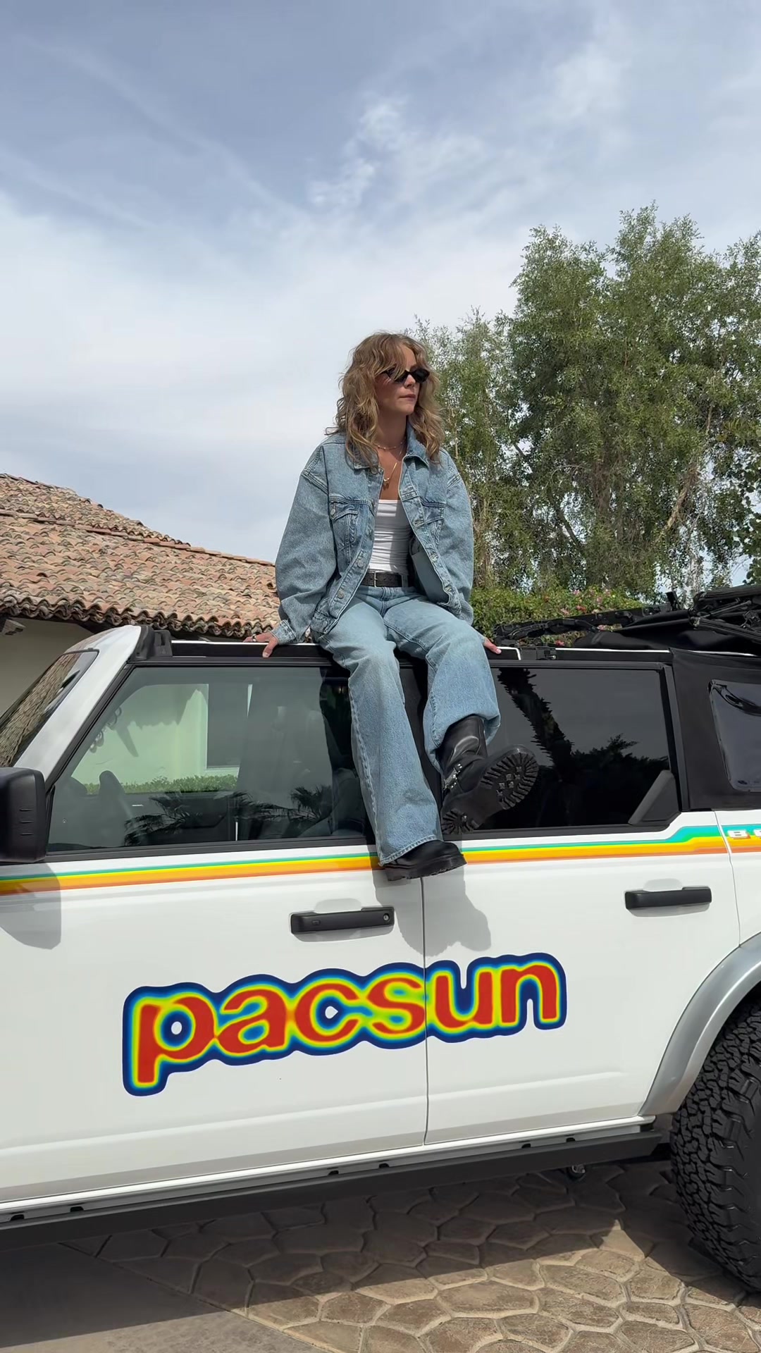TikTok post by an influencer for PacSun. Caption reads: festival season best season !! @pacsun #pacsun....