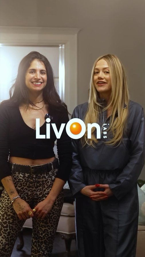 Instagram post by @bewellwithbritt_ for LivOn Labs. Caption reads: ✨When powerhouse Chicas join forces… MAGIC....