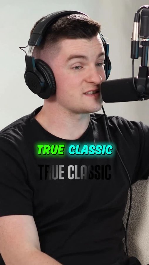 Instagram post by @theblumers for True Classic. Caption reads: Have you got your winter gear yet from....