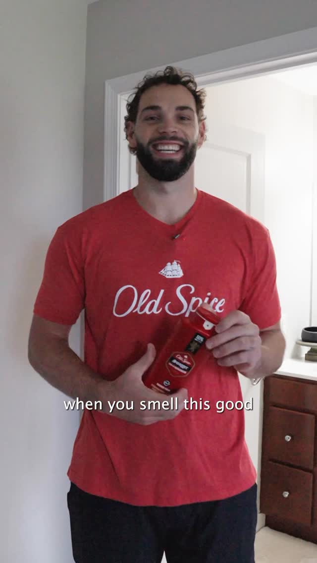 Instagram post by @sgoboy_88 for Old Spice. Caption reads: I use @OldSpice Swagger to stay fresh 24/7.....