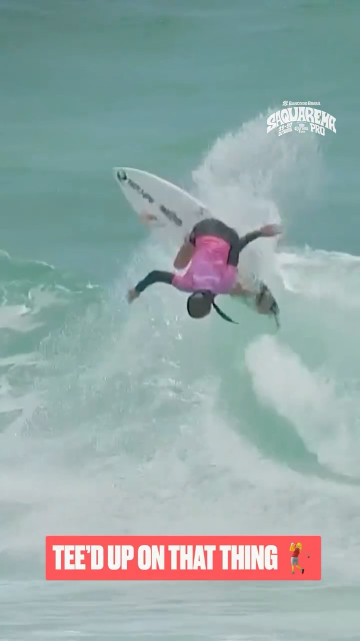 Instagram post by @teresabonvalot for World Surf League. Caption reads: @teresabonvalot going 12:00 o’clock ⏰

Sitting....