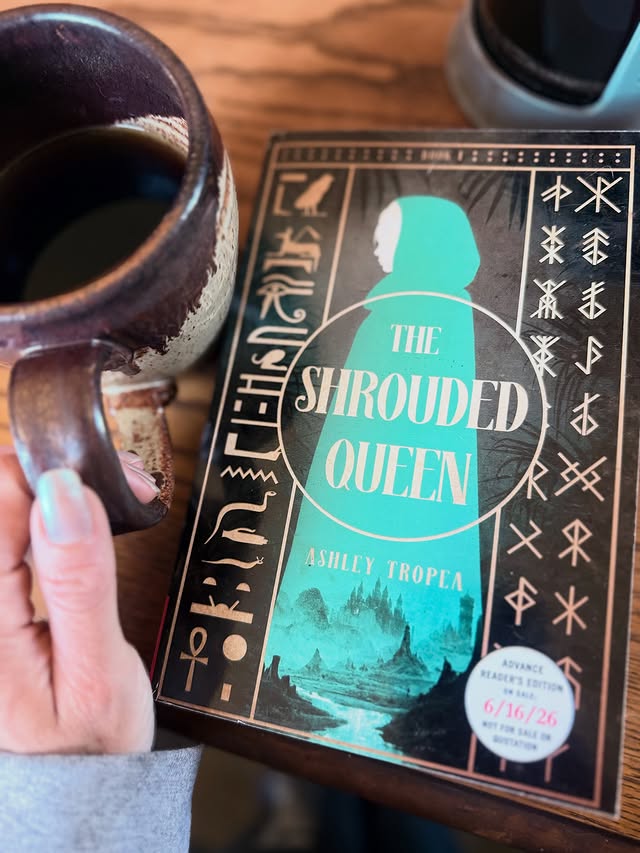 Instagram post by @tifers.reads for Gallery Books Group. Caption reads: I love Egyptian mythology and so I was so excited....
