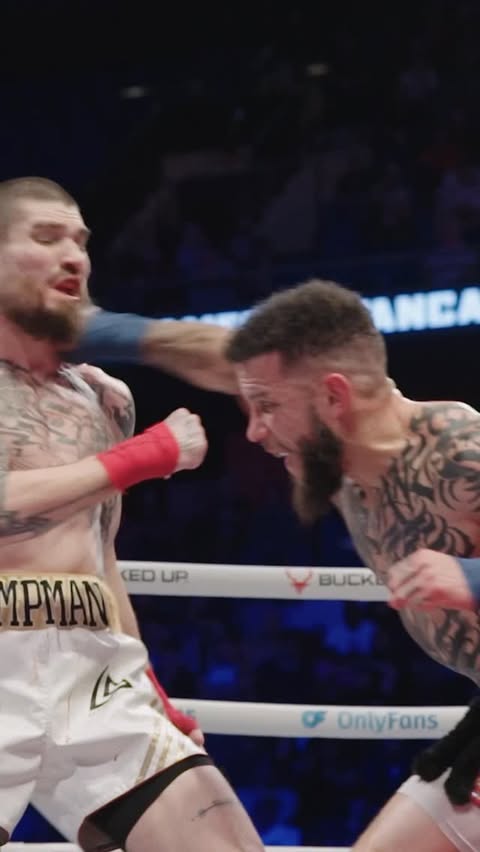 Instagram post by @dustinpague for DAZN. Caption reads: [...] 17 | Tix on sale at BKFC.com | Only on DAZN.
