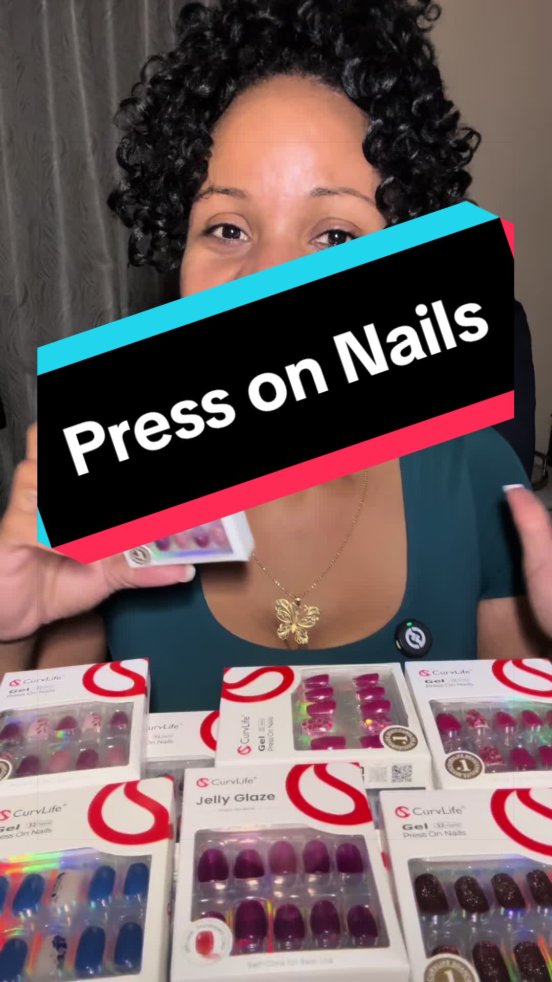 TikTok post by @dupeliaison for CurvLife_official. Caption reads: Stop wasting hours at the salon when you can get....