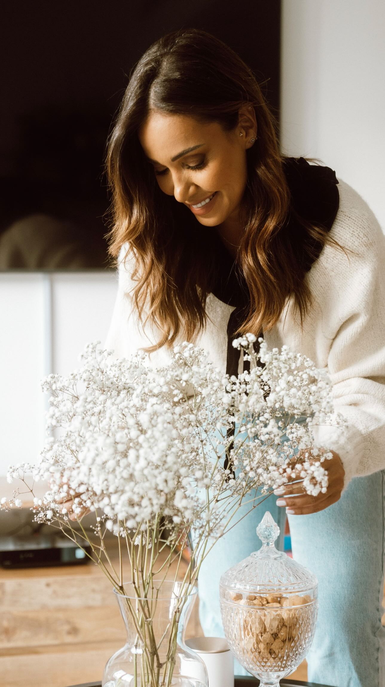 Instagram post by @chefhalaayash for Zara Home. Caption reads: الجمال بالتفاصيل .. ودائما من القلب مع زارا 🩷....