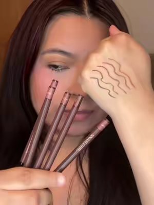 TikTok post by @yasmins_glam for Page Vine. Caption reads: Smudge proof @KCTAN Studio 24HR Waterproof....
