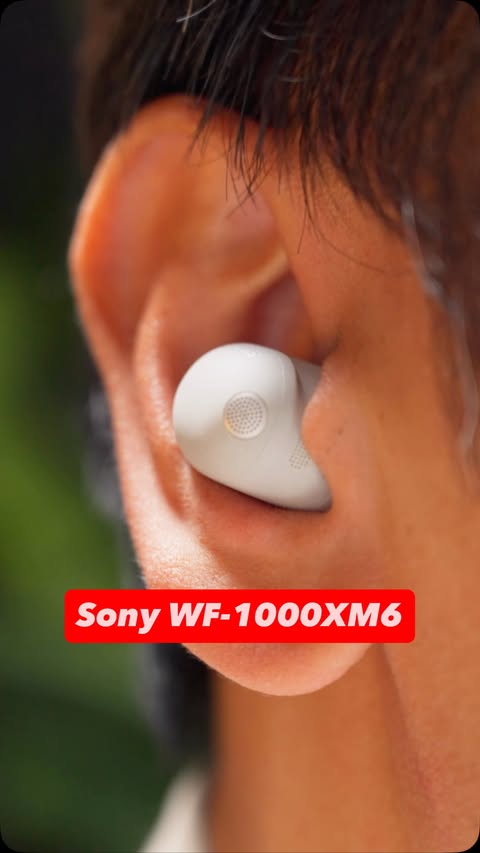 Instagram post by @thisistechtoday for Sony. Caption reads: These are the Sony WF-1000XM6, the world’s best....