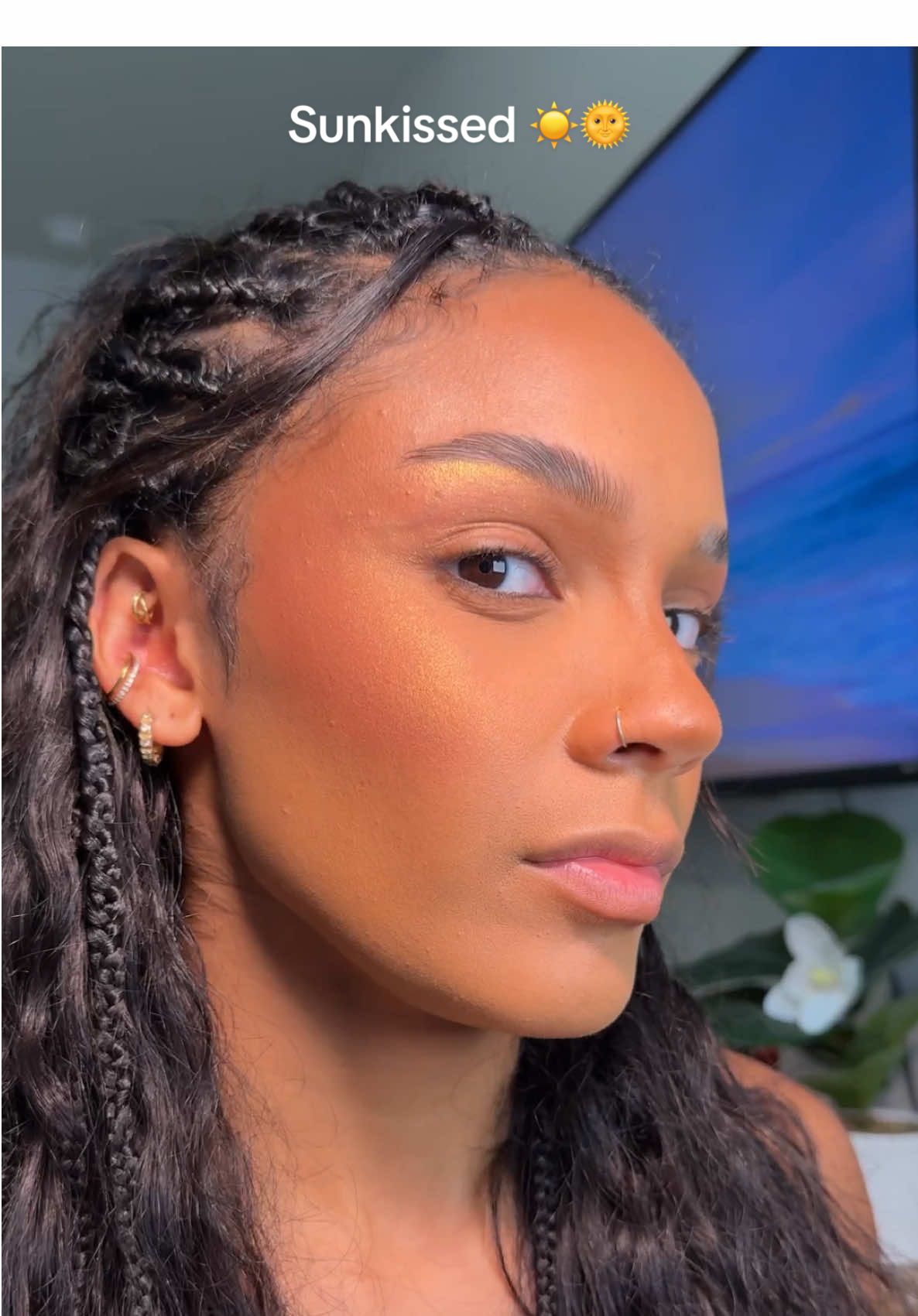 TikTok post by @palomahendersonn for Haus Labs. Caption reads: You can’t tell me I don’t look absolutely golden....