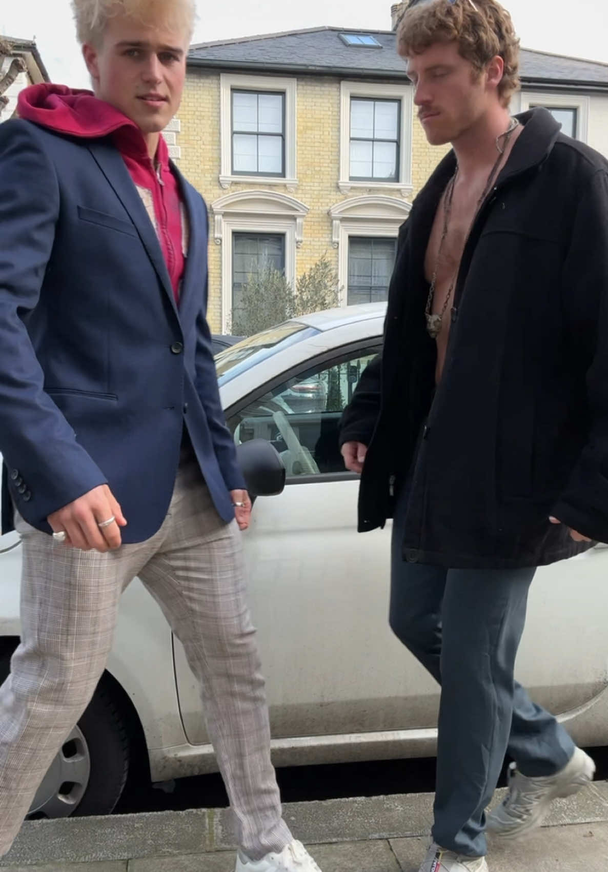 TikTok post by @mrmelk_ for London Fashion Week. Caption reads: Stay til the end for a fashion show that rivals....