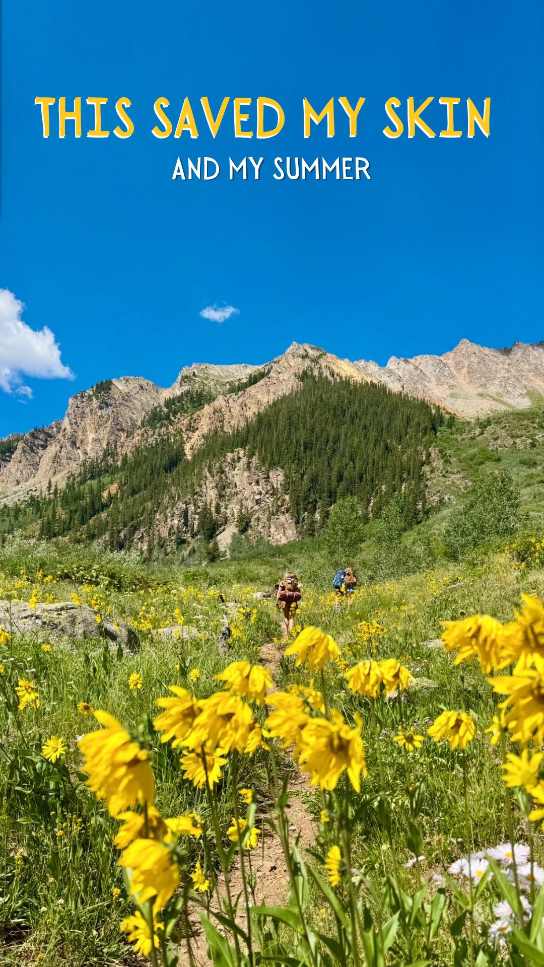 Instagram post by @the.worried.wanderer for Babo Botanicals. Caption reads: I don’t usually get this intense about sunscreen…....