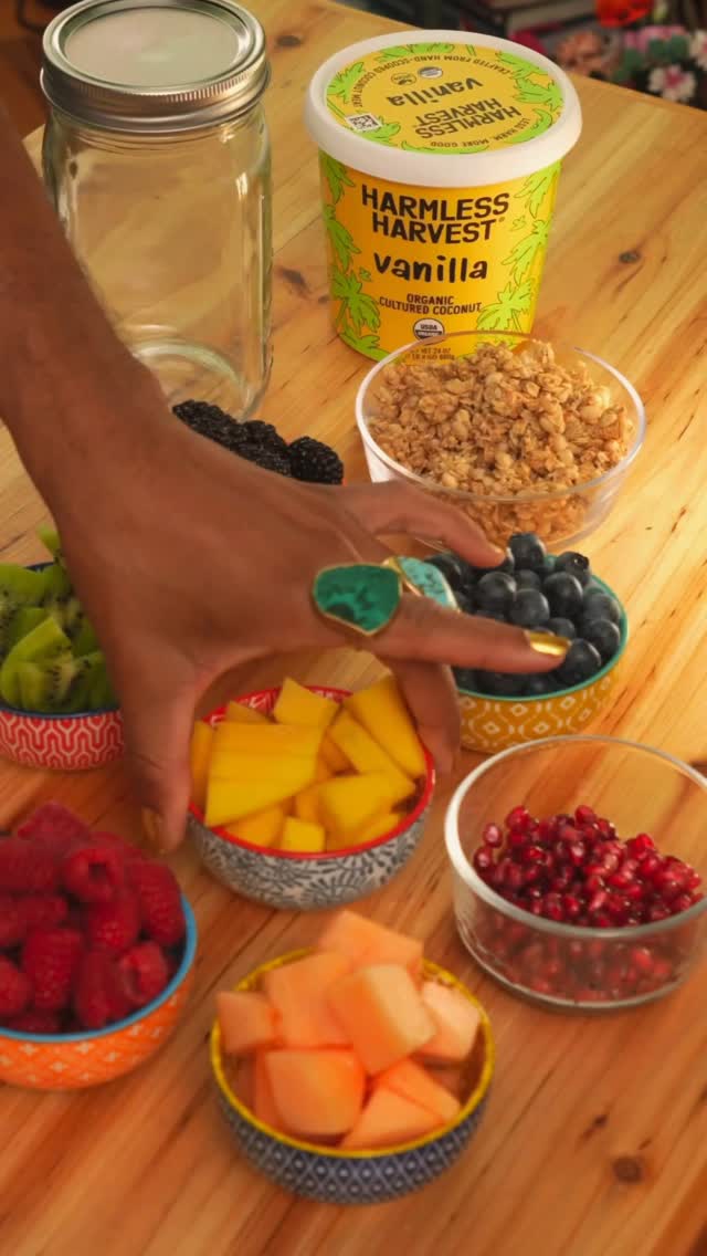 Instagram post by @plantkween for Harmless Harvest. Caption reads: @harmlessharvest has become the heart of my....