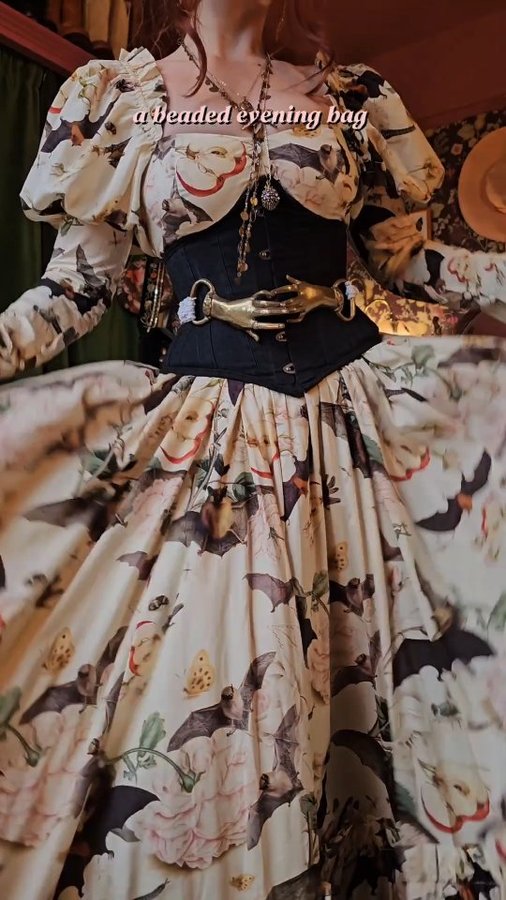 Instagram post by @ditsy_floral for Vinted. Caption reads: This dress truly bewitched me. Don't forget you....
