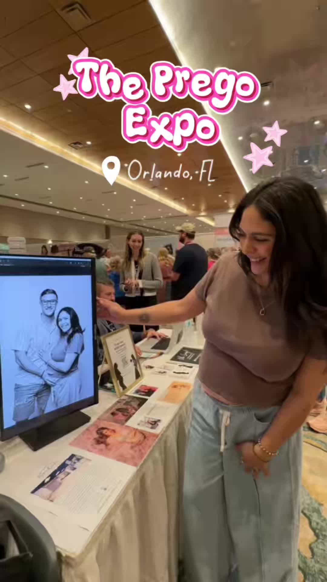 TikTok post by @alythebagel for The Prego Expo. Caption reads: ✨ Orlando mamas, this one’s for YOU ✨ The Prego....