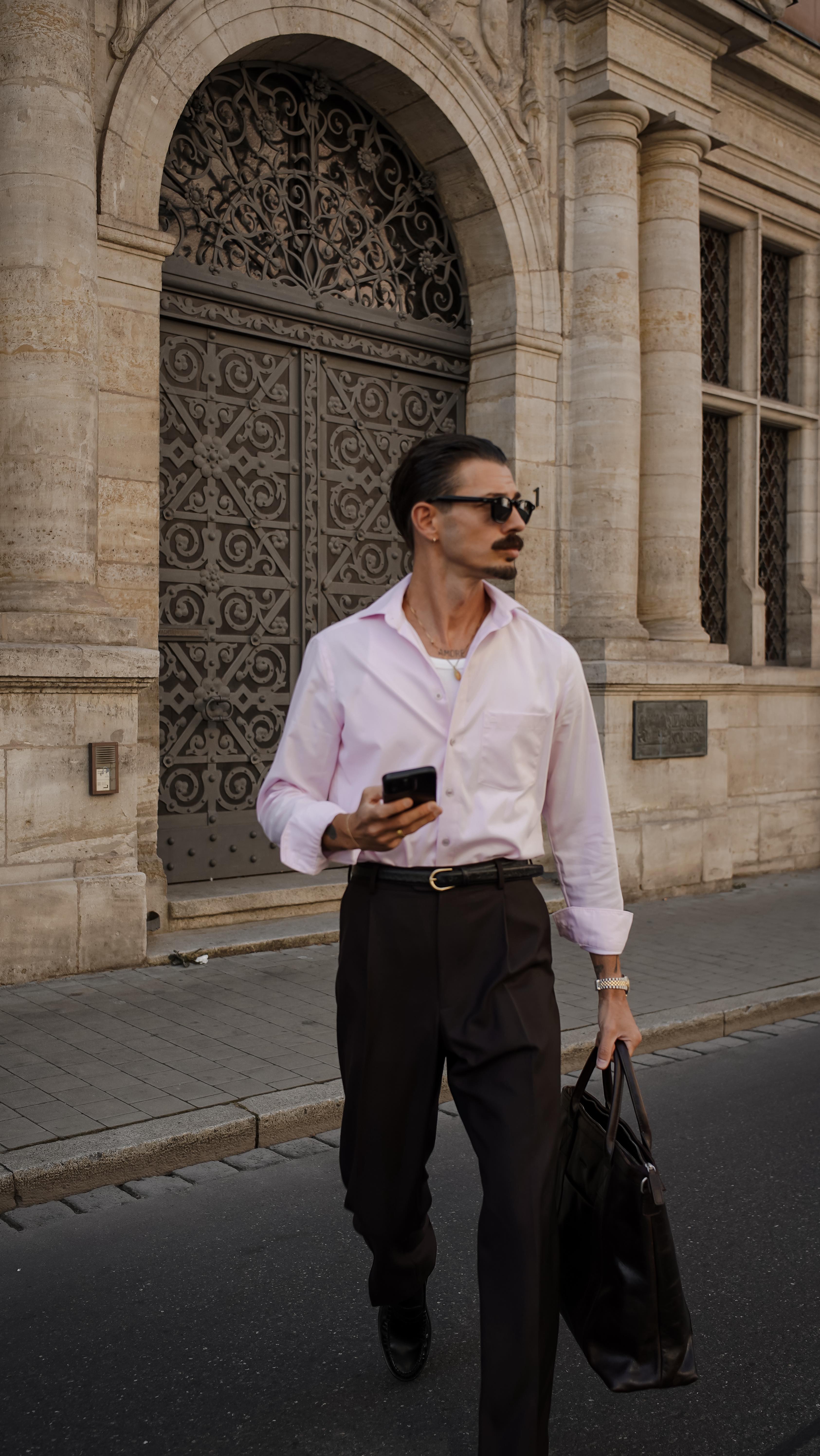 Instagram post by @manuel.fiori for Olymp. Caption reads: Best dressed in every meeting with @olympmen....