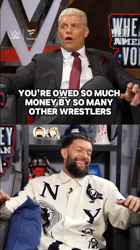 Instagram post by @americannightmarecody for WWE. Caption reads: Great convo, great laughs… and apparently a long....