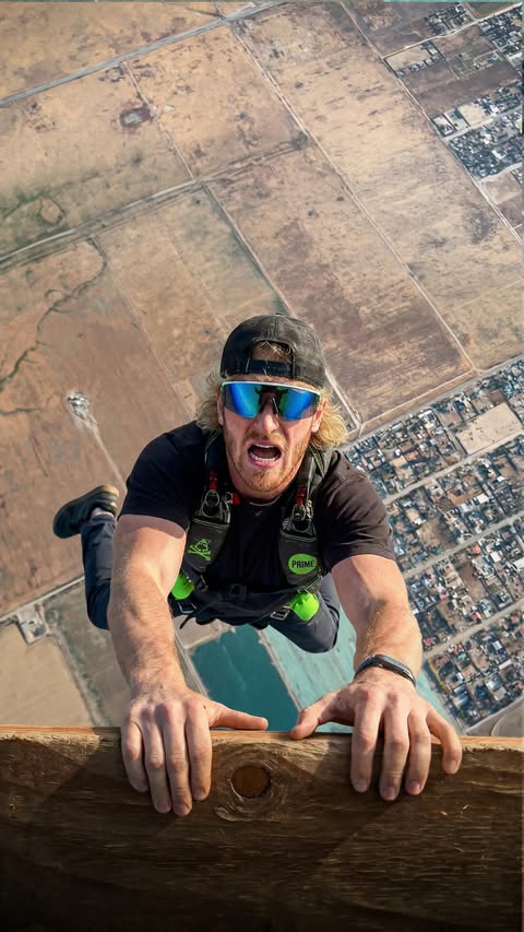 Instagram post by @loganpaul for Polymarket. Caption reads: Last 5 seconds got me queasy 😬.