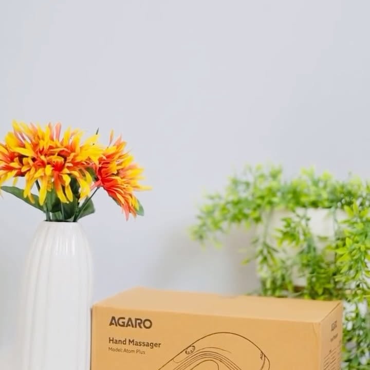 Instagram post by @katiyarsupriya for AGARO Lifestyle. Caption reads: Say goodbye to sore muscles and hello to instant....