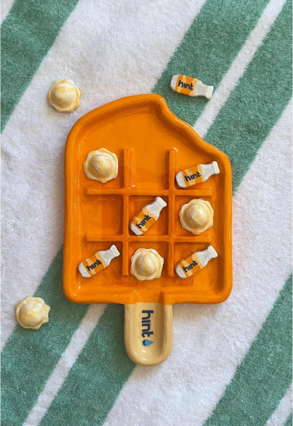 TikTok post by @amandaeveart for hint. Caption reads: Plain water can be tasteless and boring, but @hint....