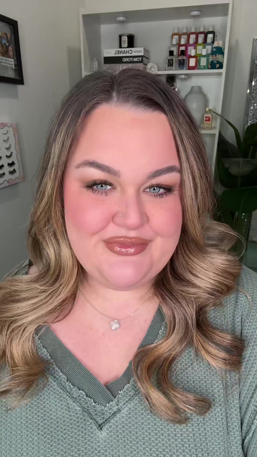 TikTok post by @sydneyslayyyz for Freck Beauty. Caption reads: @Freck Beauty giving me the most natural looking....