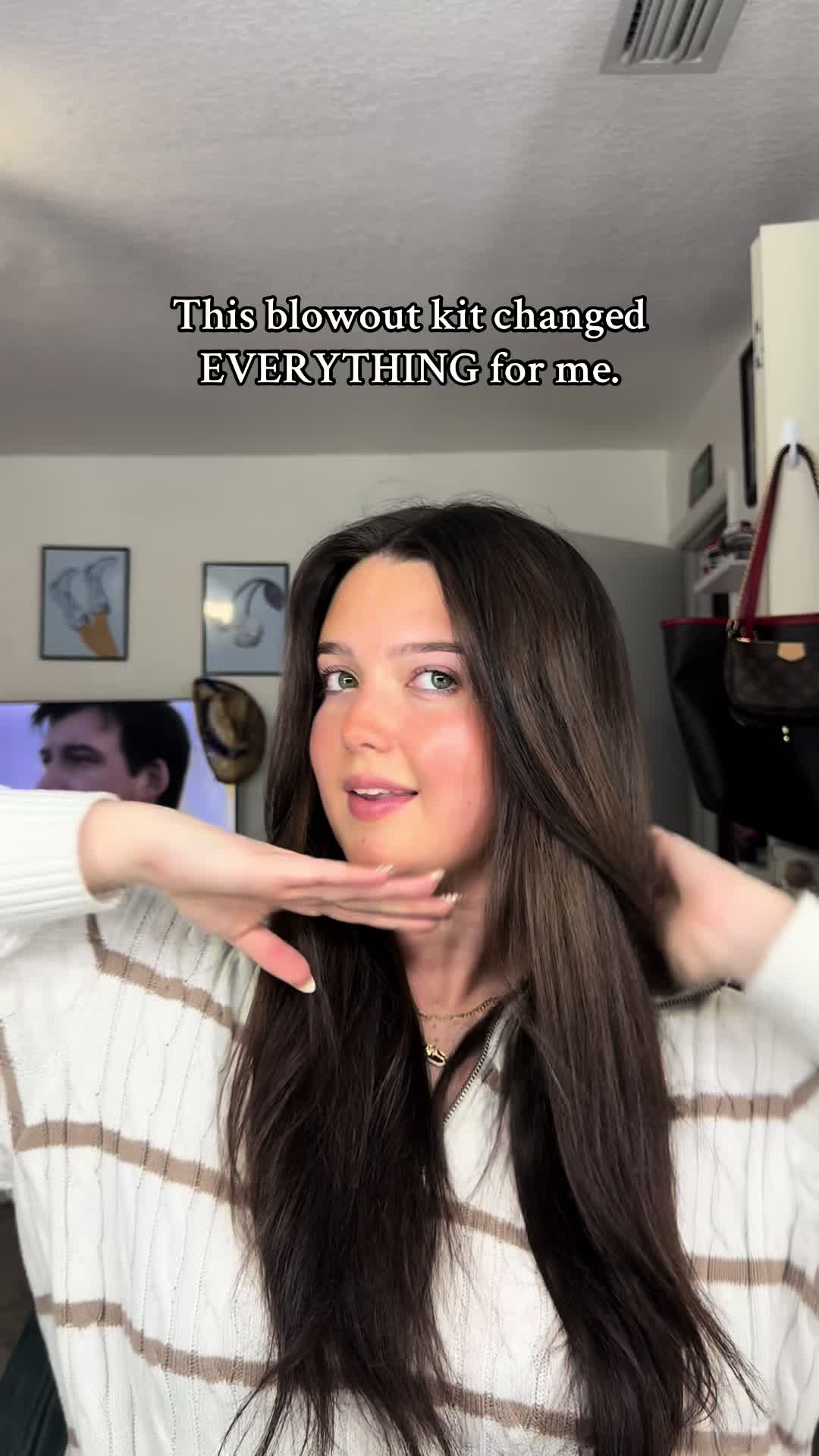 TikTok post by @camrynmontez for Conair. Caption reads: [...] #musthaveproducts #viral #decemberfinds....