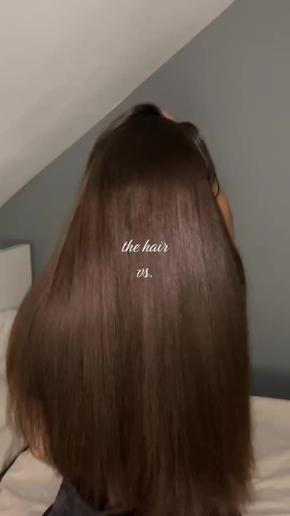 TikTok post by @lenafreitag_ for The Silky Way Polska. Caption reads: [reklama] @The Silky Way Polska #hair #haircare....