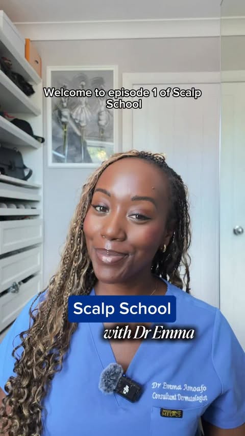 Instagram post by @dermdremma for Head & Shoulders North America. Caption reads: Welcome to Scalp School! Because you can’t grow....