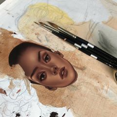 Instagram post by @kelseyjbeckett for Trekell Art Supplies. Caption reads: It’s always a good day when I don’t have to use....