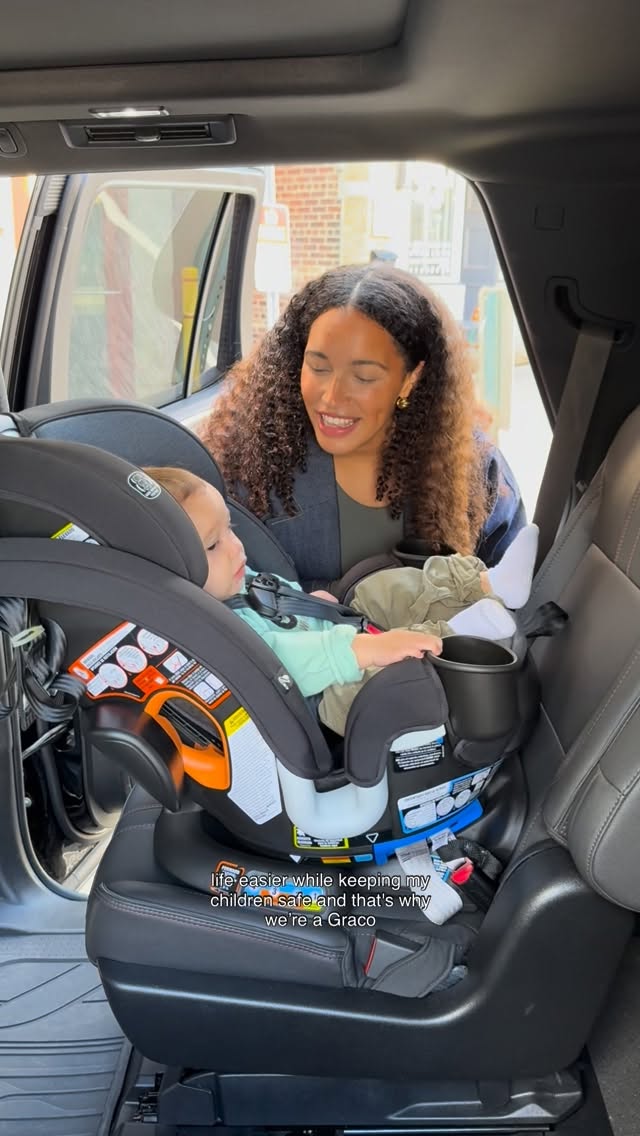 Instagram post by @skylandish for Graco. Caption reads: This car seat *Chefs Kiss*
Do you have a baby who....