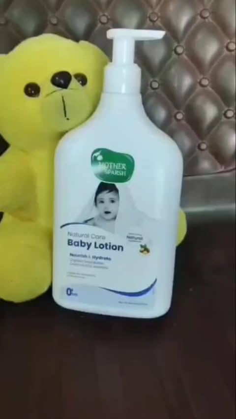 Instagram post by @mishti_manvanii for Mother Sparsh. Caption reads: Soft skin, happy smiles. Mother Sparsh Lotion....