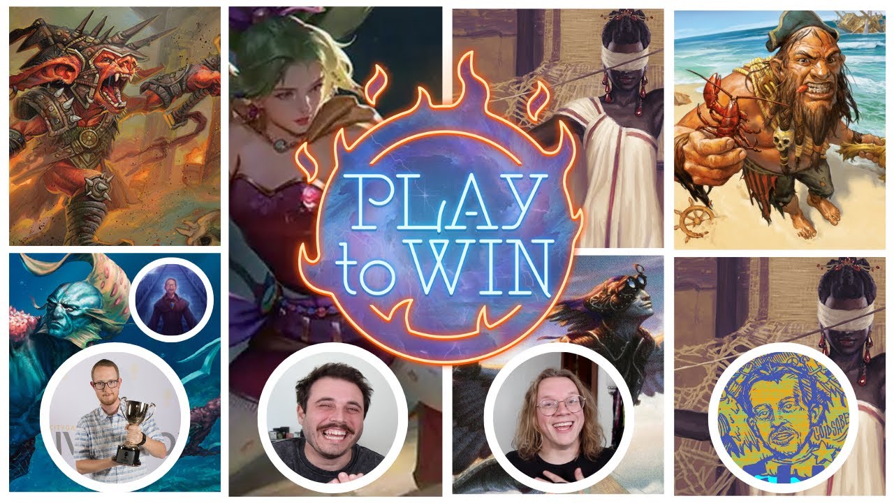 YouTube post by @PlaytoWinMTG for Dragon Shield. Caption reads: ROG|THRAS vs TERRA vs MALCOLM|TYMNA vs TYMNA|DARGO....