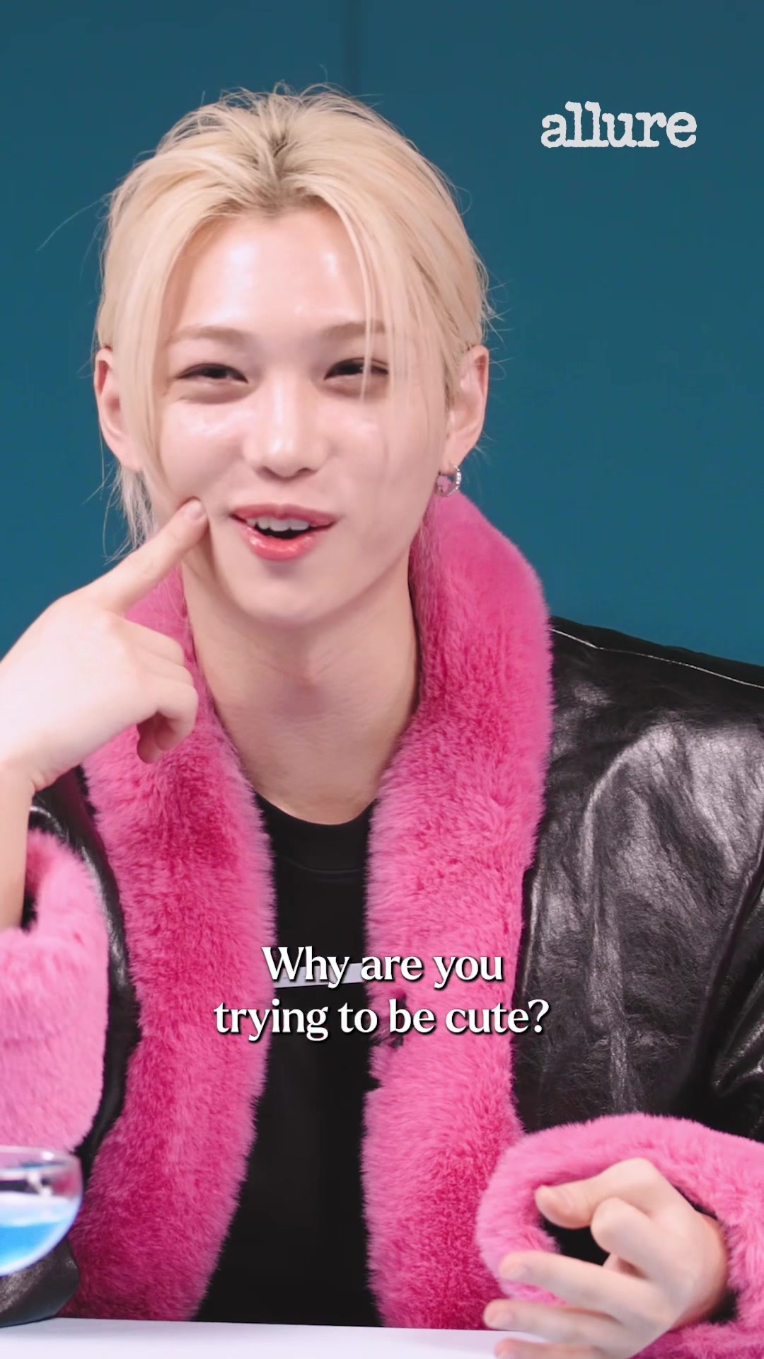 TikTok post by @allure for Stray Kids. Caption reads: [...] watch our handsome, sexy, cuties from @Stray....