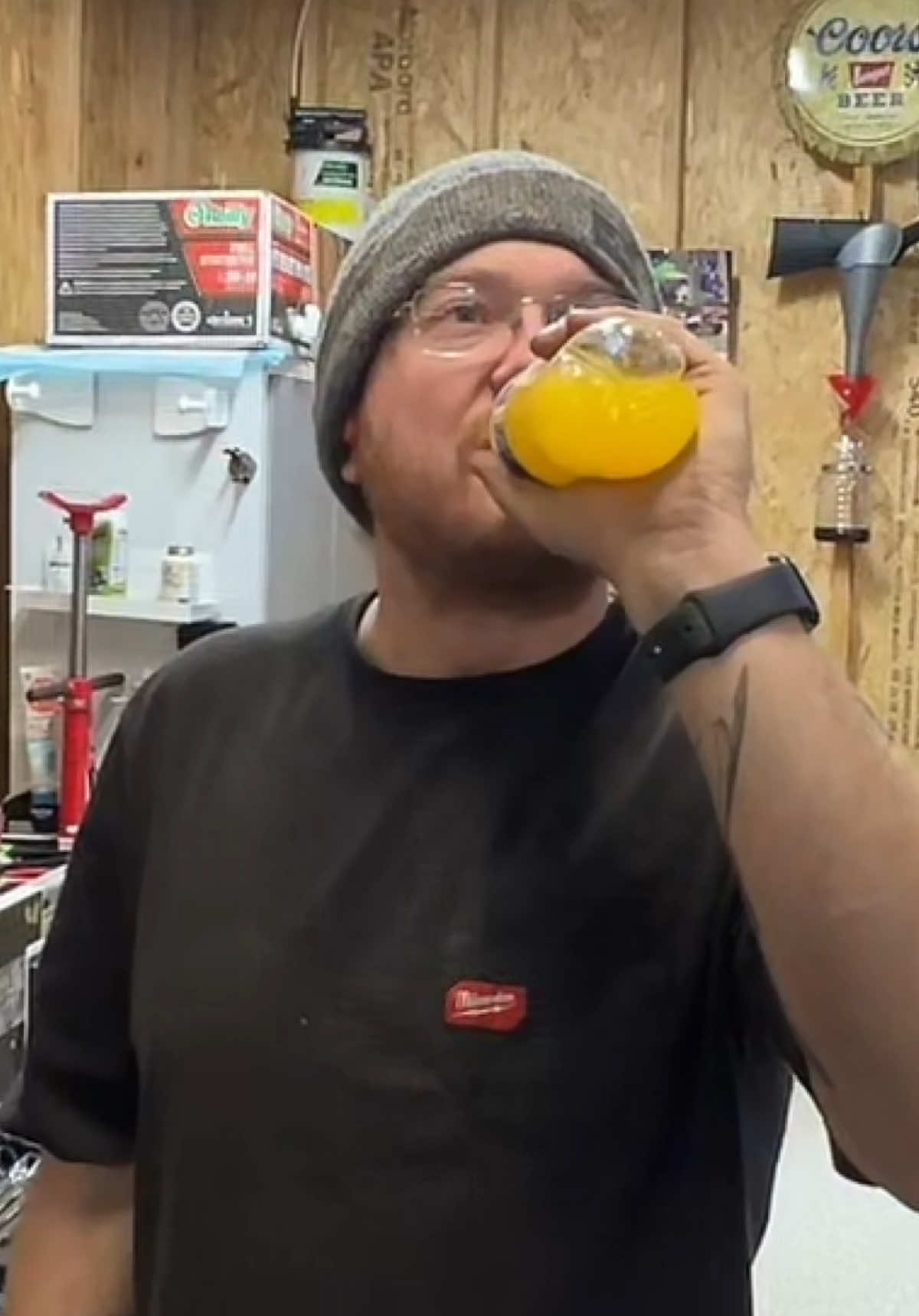 TikTok post by @grant.cummings for Fire Science Nutrition. Caption reads: His first time trying @Fire Science Nutrition....