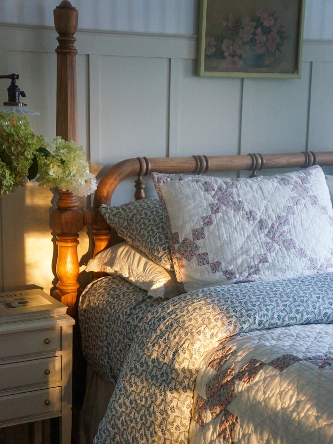 Instagram post by @adoredhouse for Garnet Hill. Caption reads: The sun is setting earlier, and it’s got me....